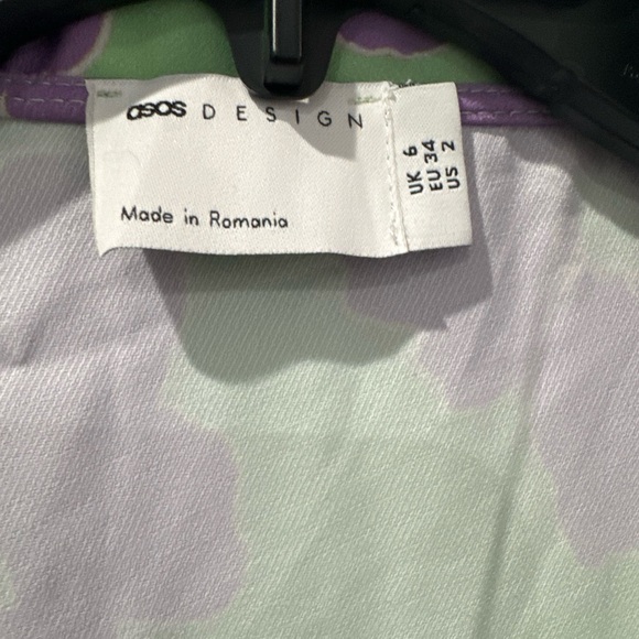 Floral Green and Purple Dress - Picture 7 of 7